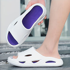 Men's Lightweight Open Toe Slippers for Home Shower Spring Summer