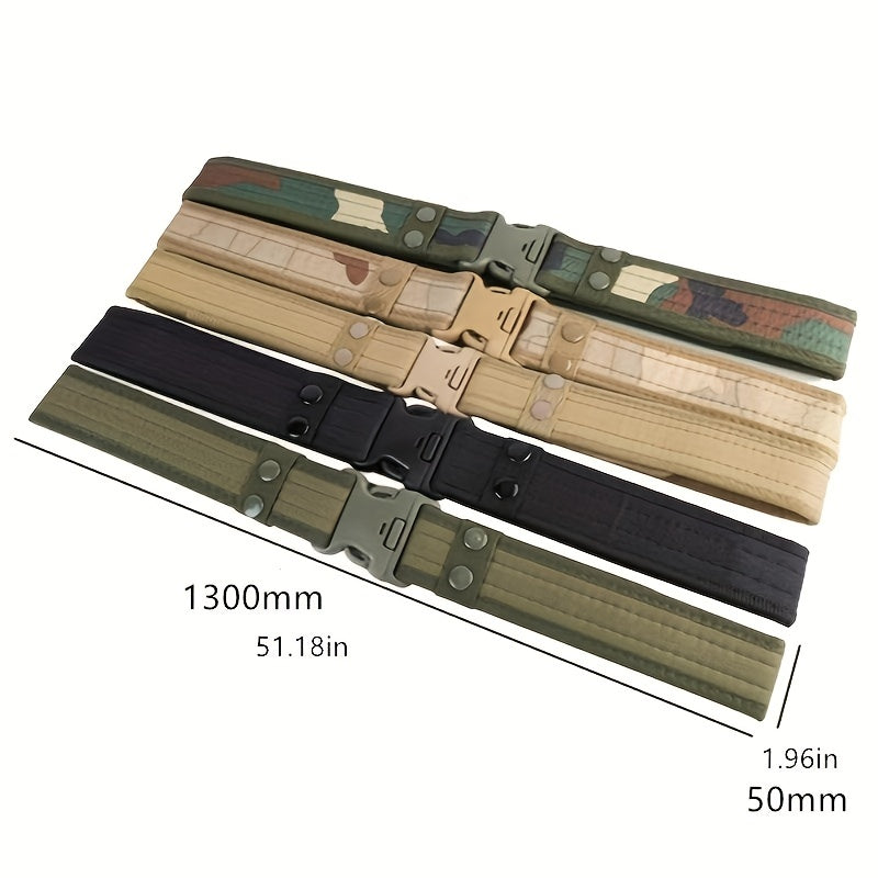 5 Colors Polyester Canvas Belt For Men Size 51 18in