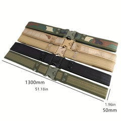 5 Colors Polyester Canvas Belt For Men Size 51 18in