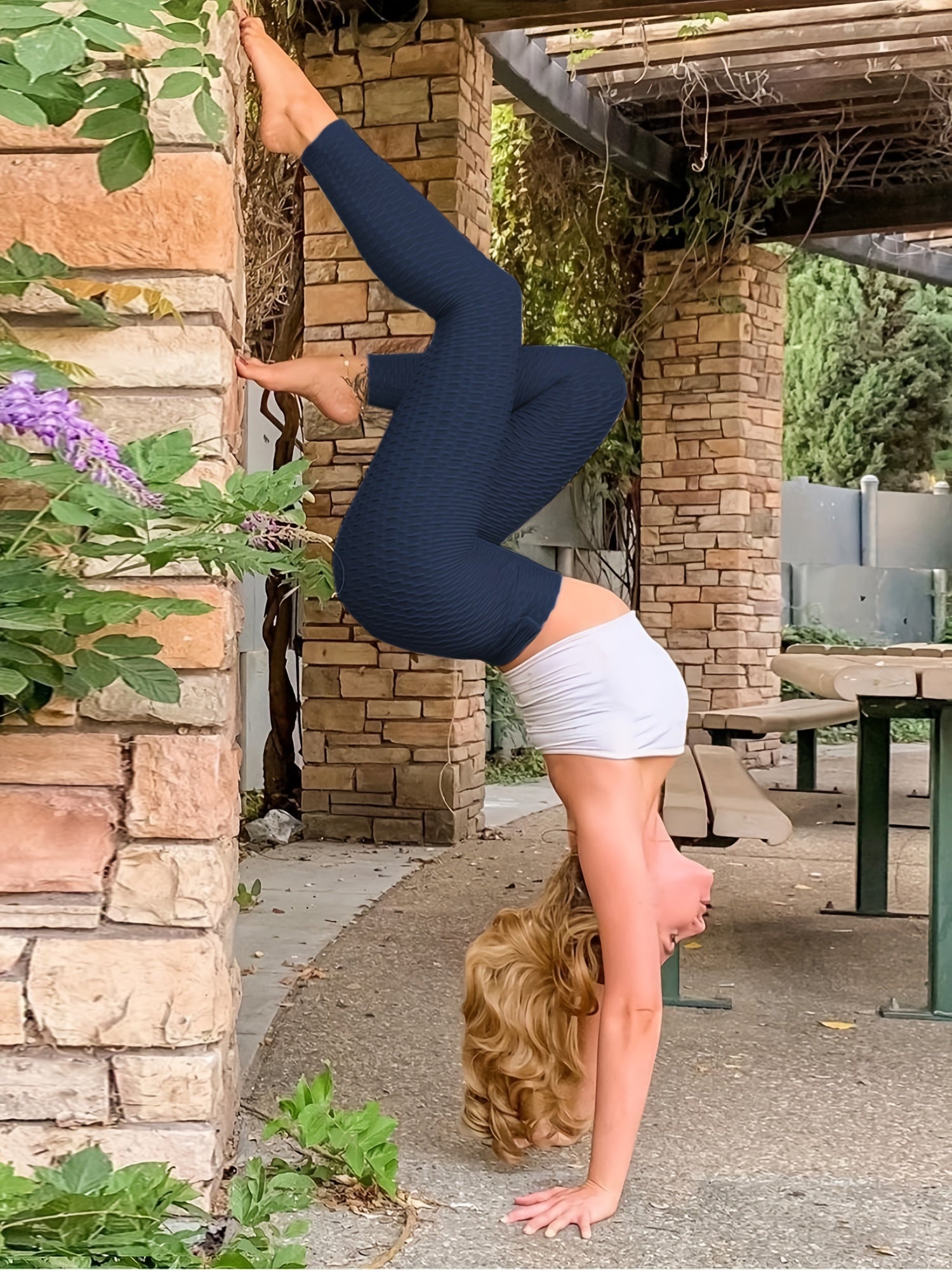 Honeycomb Butt Lifting High Waisted Yoga Pants Tummy Control Leggings