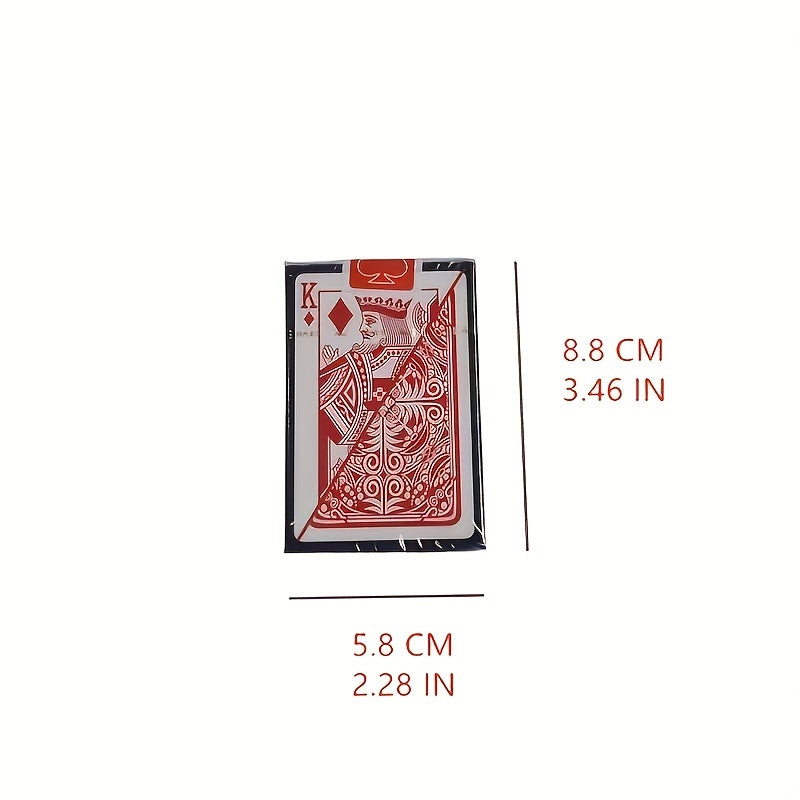 Waterproof Poker Card Deck, Washable Adult Game Puzzle, PVC Resistant Patch