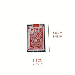 Waterproof Poker Card Deck, Washable Adult Game Puzzle, PVC Resistant Patch