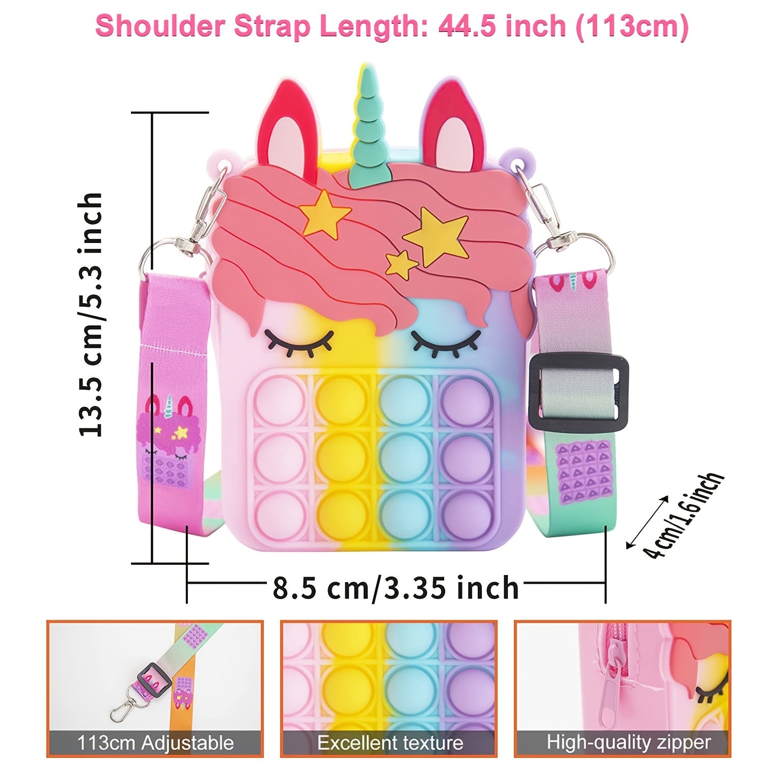 Unicorn Coin Purse for Girls - Silicone Toys for Children