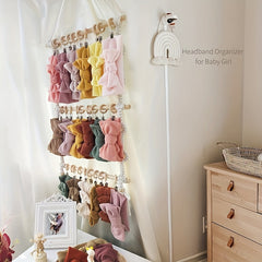 Bohemian Lace Barrettes Bib Organizer & Hair Accessory Hanger