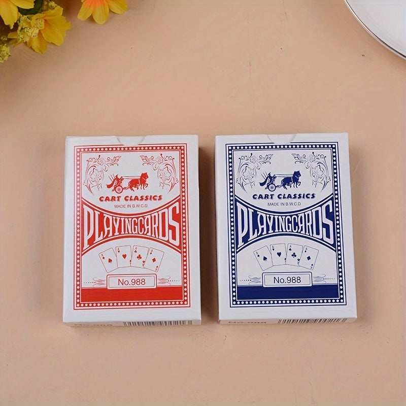 Card Carriage Pattern Wide Poker Card Table Game Toy Props