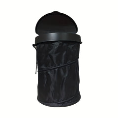 Car Mounted Trash Can Folding Hanging Creative Function With Cover