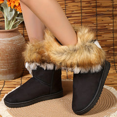 Thermal Round Toe Snow Boots Non Slip Wear Resistance Keep Warm Winter Boots