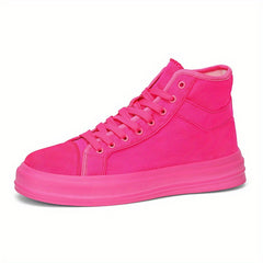 Men's High Top Canvas Shoes Comfy Non Slip Casual Flats