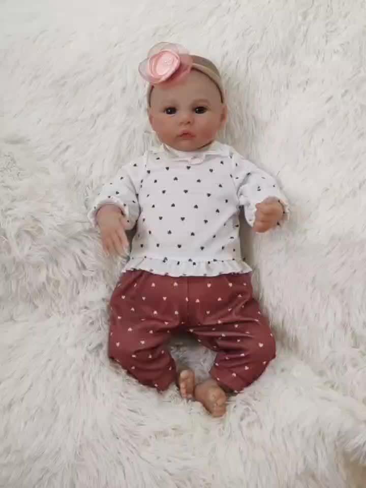 Realistic 18 Inch Reborn Baby Doll Newborn Girl Hand Painted