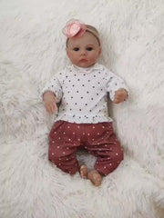 Realistic 18 Inch Reborn Baby Doll Newborn Girl Hand Painted