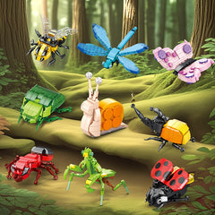 Insect Animal Party Building Blocks 1200 Pieces Bugs Construction Toy Set