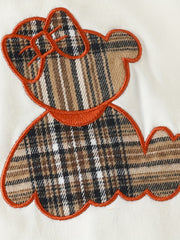 3pcs Baby Girl Cartoon Bear Long-sleeved Top Skirt Set