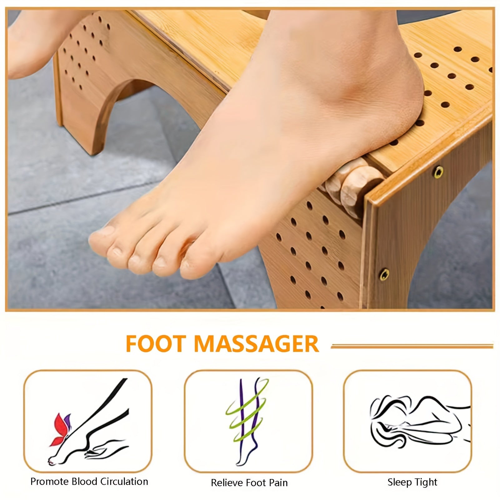 7 Inch Foldable Squat Potty Stool Anti-Slip Layer