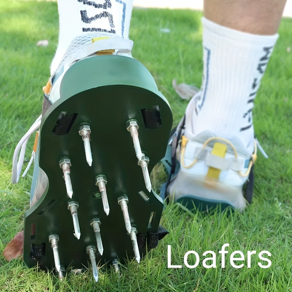 Lawn Inflatable Shoes Aerator Sandals with 2 Straps