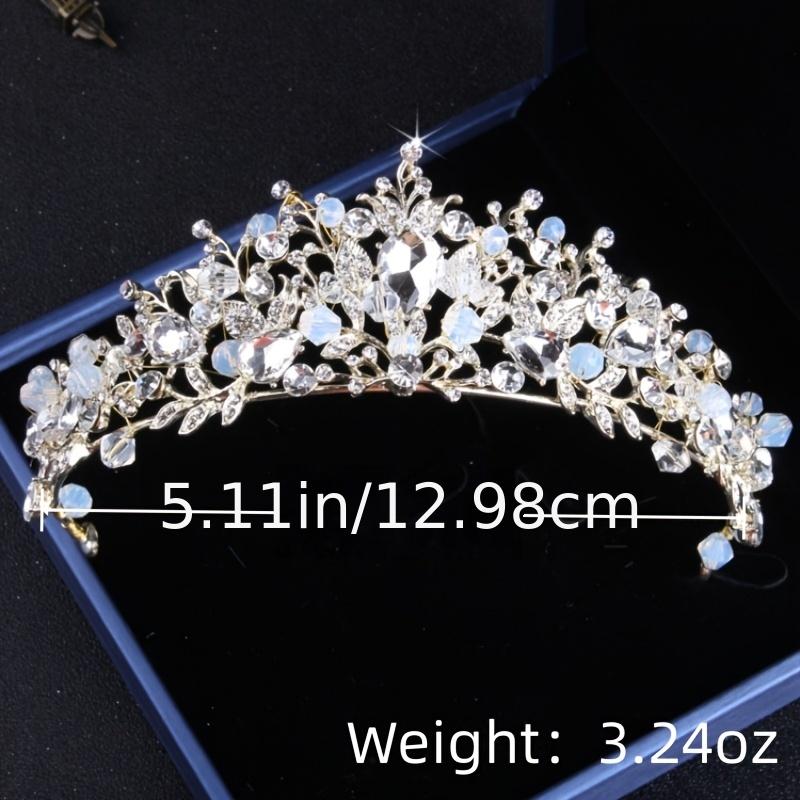 Baroque Crystal Bridal Jewelry Set Vintage Rhinestone Tiara Necklace Earring