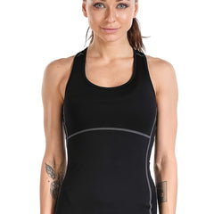 Women's Sleeveless Sports T-Shirt Racer Back Loose Fit Yoga Top