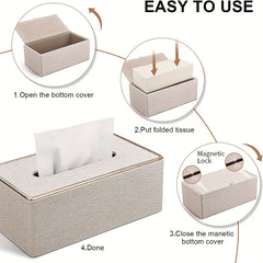 Tissue Box Light Home Daily Use Tissue Storage Box Bedroom Living Room Car Decor