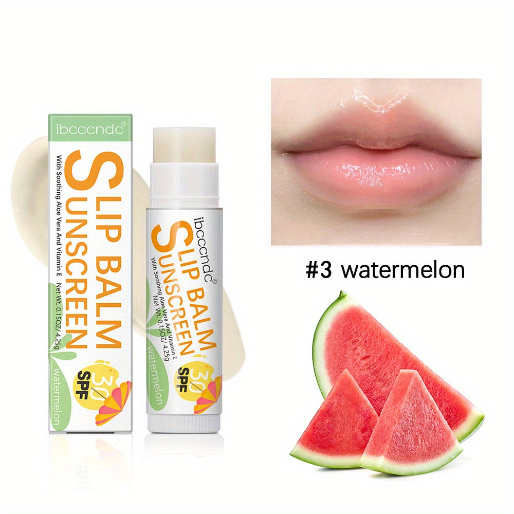 SPF 30 Lip Balm Pre Makeup Base Watermelon Banana Coconut Flavours