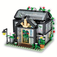 Flower House Building Set Construction Model Kit for Stack Skills Training