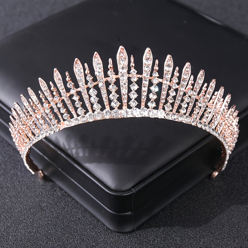 Queen's Tiara Crown Rhinestone Hair Hoop Wedding Accessories