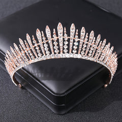 Queen's Tiara Crown Rhinestone Hair Hoop Wedding Accessories