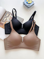 2pcs Mesh Wireless Push Up Bra Breathable Lingerie