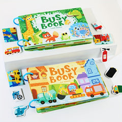 Interactive Gel Vehicle Busy Book for Kids - Educational Paperback