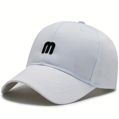 Small M Embroidery Casual Baseball Cap Unisex