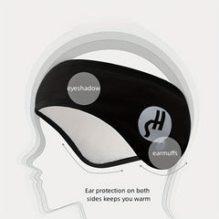 Winter Sleep Earmuffs Men Women Eye Mask Two in One