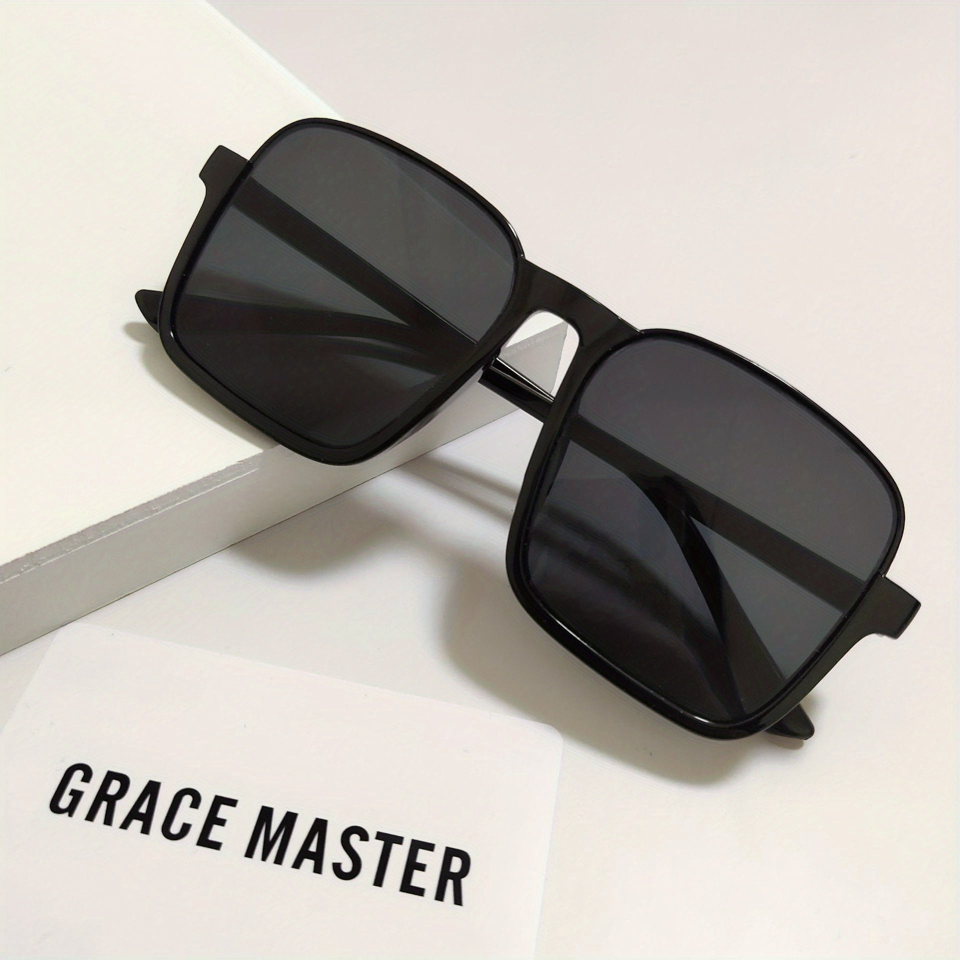 Square Half Frame Sunglasses - Retro Look for Men and Women