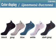 10 Pairs Men's Cotton Ankle Socks Deodorant Sports Sweat-Absorbing Net Socks