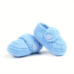 Hand Crocheted Baby Booties Soft Soled Shoes for Infants