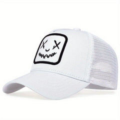 Men's Happy Face Baseball Cap Adjustable Casual Hat Spring Autumn Summer Style
