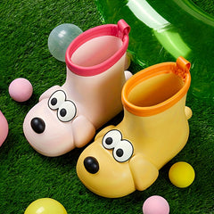 Dog Pattern Rain Boots for Kids Non Slip Waterproof Shoes