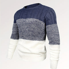Knitted Cable Sweater Men's Casual Warm Crew Neck Pullover For Fall Winter