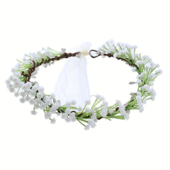 Girl's Flower Children's Wreath Christmas Party Headdress