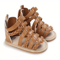 Baby Girl Breathable Open Toe Sandals Lightweight Anti-Slip Comfortable