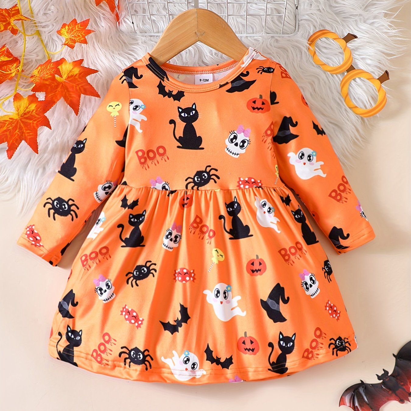 Baby Girl Halloween Printed Dress