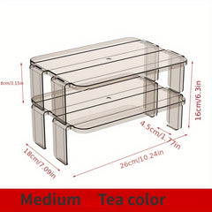 Refrigerator Organizer Shelf Fridge Storage Rack Clear Multilayer Container