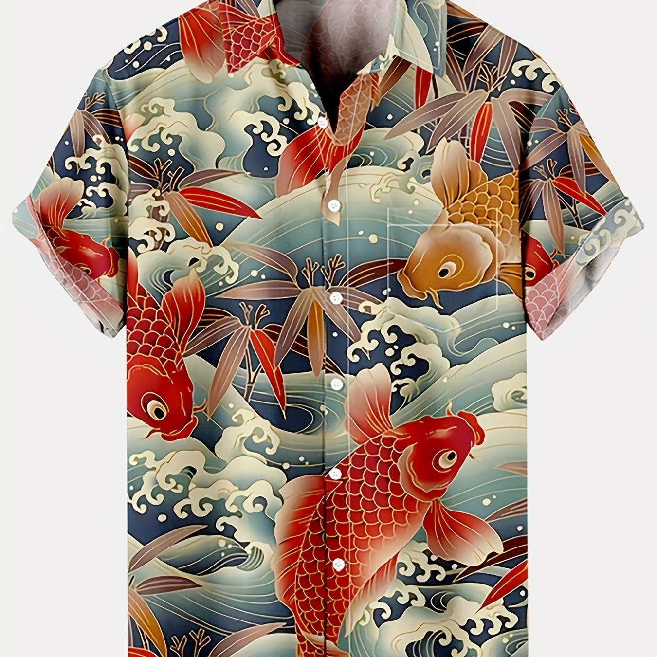 Men's Casual Short Sleeve Shirt for Summer Vacation Resort