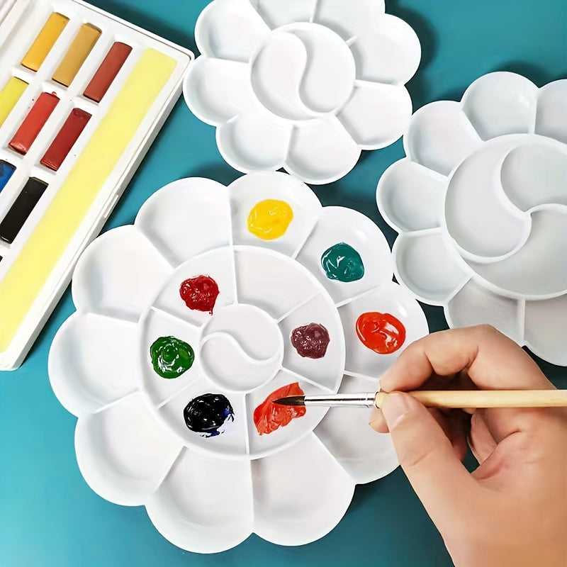 Plastic Paint Palette for Kids and Students - School Art Supplies