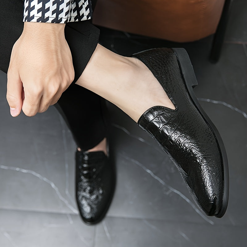 Men's Pointed Toe Slip On Casual Loafer Shoes