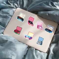 50pcs Record Player Music Graffiti Hand-painted Stickers Waterproof