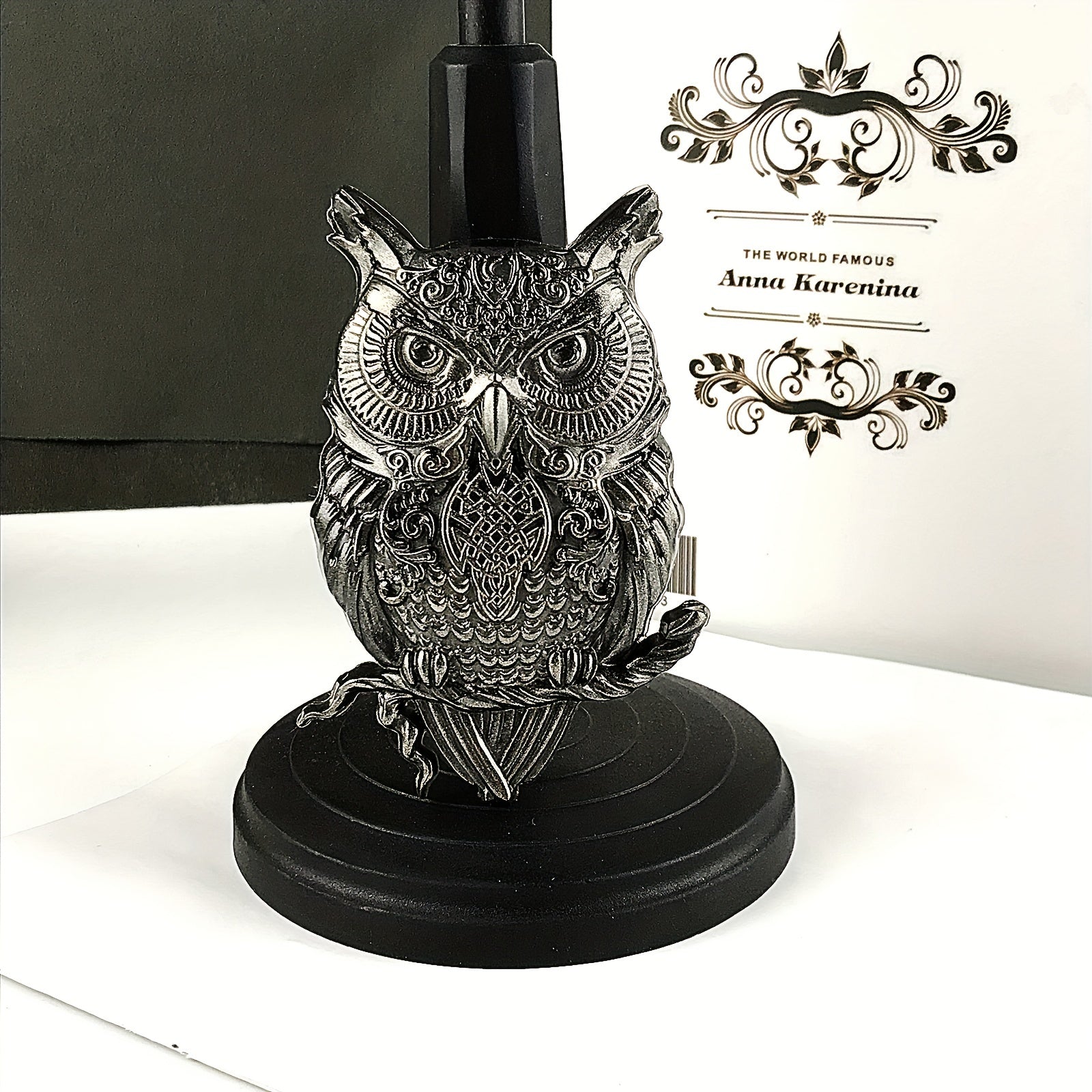3D Owl Silicone Mold Large Animals Statue Epoxy Mould