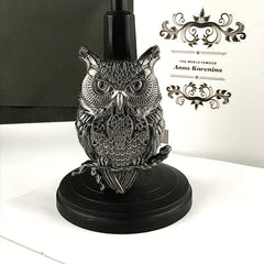 3D Owl Silicone Mold Large Animals Statue Epoxy Mould
