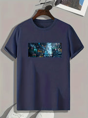 Night Street Pattern Men's Graphic T-Shirt
