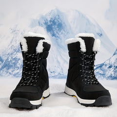 Thermal High Top Snow Boots Fleece Lined Waterproof Non Slip Wear Resistance