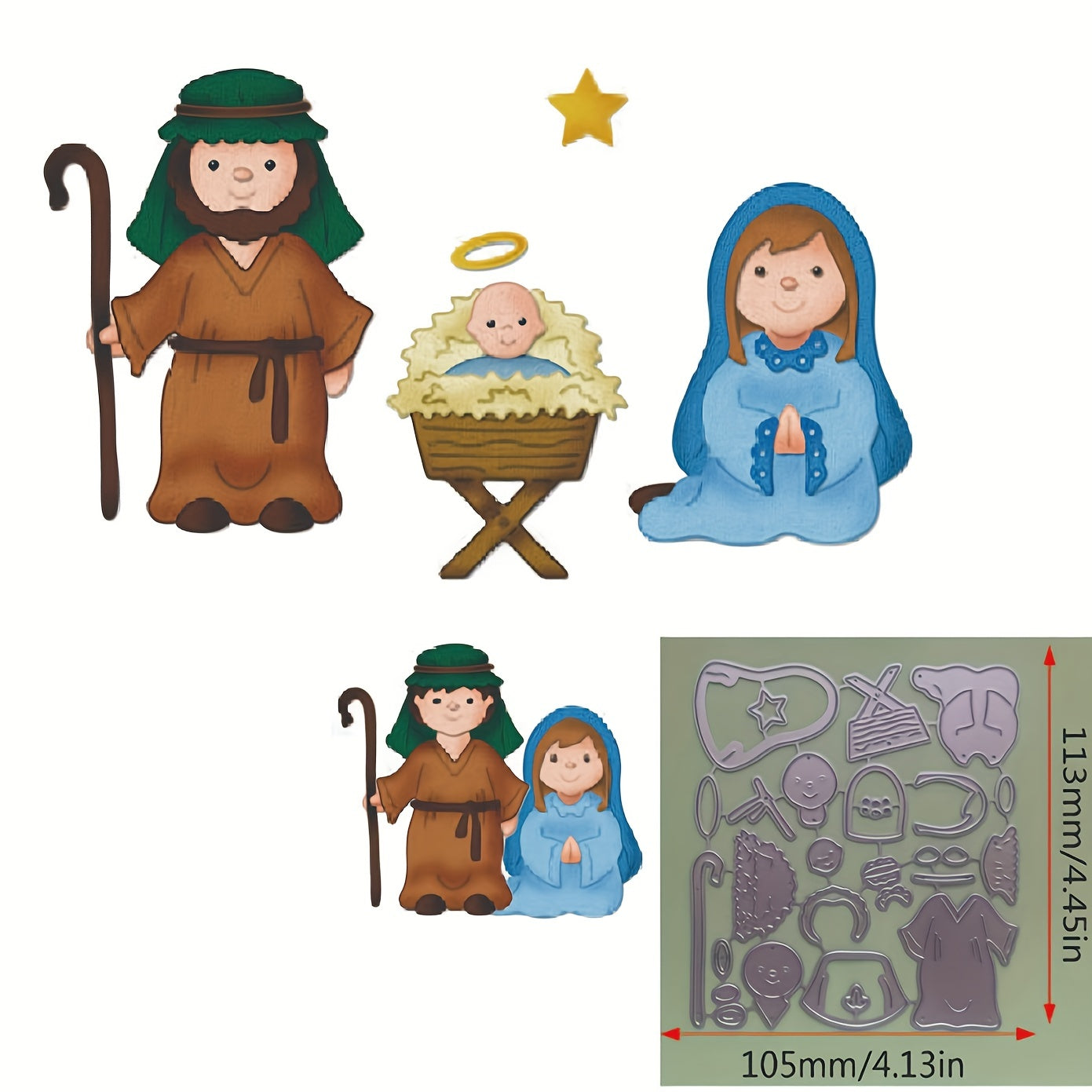 Shepherd Prayer Metal Cutting Dies for Scrapbooking DIY