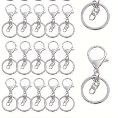 Keychain Accessories Set Split Rings Lobster Clasp DIY Accessories