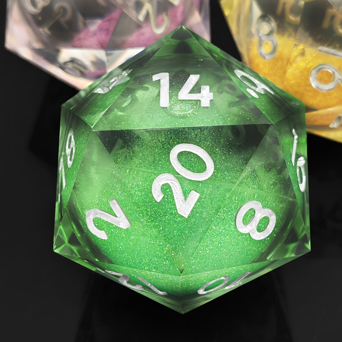 Large Liquid Core Quicksand Dice For RPG